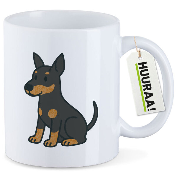 Kaffeetasse Manchester Terrier Comic Manny 330ml