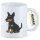 Kaffeetasse Manchester Terrier Comic Manny 330ml