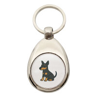 Schlüsselanhänger Manchester Terrier Comic Manny