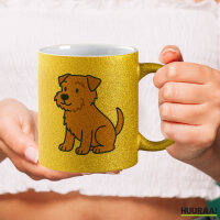 Glitzertasse Norfolk Terrier Comic Norfi 330ml