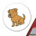 Aufkleber Norfolk Terrier Comic Norfi 10cm Sticker