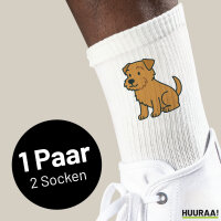 Unisex Socken Norfolk Terrier Comic Norfi Baumwolle