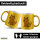 Glitzertasse Norwich Terrier Comic Nori 330ml