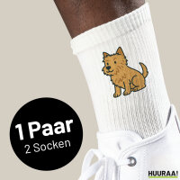 Unisex Socken Norwich Terrier Comic Nori Baumwolle