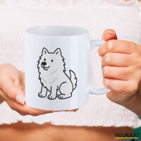 Kaffeetasse American Eskimo Dog Comic Eskie 330ml
