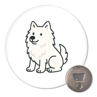 Magnet American Eskimo Dog Comic Eskie 59mm...