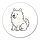 Aufkleber American Eskimo Dog Comic Eskie 10cm Sticker
