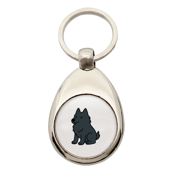 Schlüsselanhänger Schipperke Comic Schippi