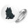Button Schipperke Comic Schippi rund