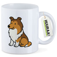 Kaffeetasse Collie Comic Colli 330ml