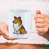 Kaffeetasse Collie Comic Colli 330ml