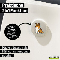 Magnet Collie Comic Colli 59mm Kühlschrankmagnet