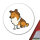 Aufkleber Collie Comic Colli 10cm Sticker