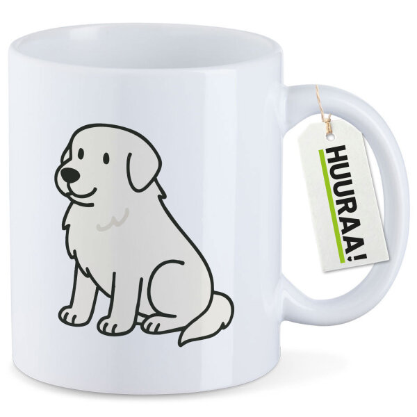 Kaffeetasse Pyrenäenberghund Comic Pyri 330ml