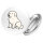 Button Pyrenäenberghund Comic Pyri rund