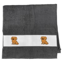 Handtuch Tibet Spaniel Comic Tibbie 50x100cm