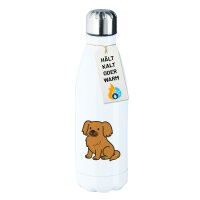 Edelstahl-Trinkflasche Tibet Spaniel Comic Tibbie 500ml...