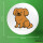 Button Tibet Spaniel Comic Tibbie rund