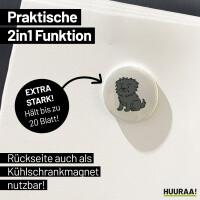 Magnet Affenpinscher Comic Affi 59mm Kühlschrankmagnet