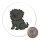 Magnet Affenpinscher Comic Affi 59mm Kühlschrankmagnet