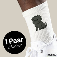 Unisex Socken Affenpinscher Comic Affi Baumwolle