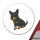 Aufkleber Zwergpinscher Comic Zwergi 10cm Sticker