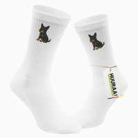 Unisex Socken Zwergpinscher Comic Zwergi Baumwolle
