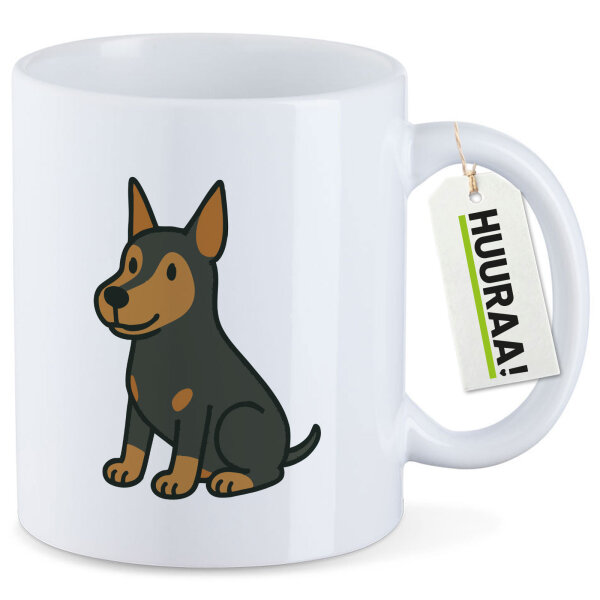 Kaffeetasse Pinscher Comic Pinschi 330ml