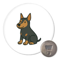 Magnet Pinscher Comic Pinschi 59mm Kühlschrankmagnet