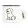 Emaille Tasse Dogo Argentino Comic Dogo 300ml Vintage Emaille Becher