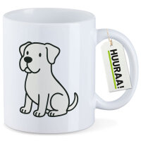 Kaffeetasse Dogo Argentino Comic Dogo 330ml