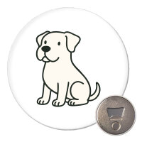 Magnet Dogo Argentino Comic Dogo 59mm Kühlschrankmagnet