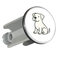 Waschbeckenstöpsel Dogo Argentino Comic Dogo 4cm