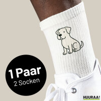 Unisex Socken Dogo Argentino Comic Dogo Größe...