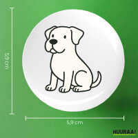 Button Dogo Argentino Comic Dogo