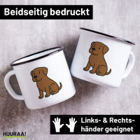 Emaille Tasse Boerboel Comic Boeri 300ml Vintage Emaille...