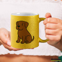 Glitzertasse Boerboel Comic Boeri 330ml