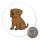 Magnet Boerboel Comic Boeri 59mm Kühlschrankmagnet