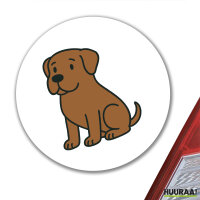 Aufkleber Boerboel Comic Boeri 10cm rund