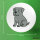 Button Cane Corso Comic Corsi rund