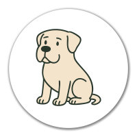 Aufkleber Mastiff Comic Masti 10cm Sticker