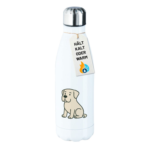 Edelstahl-Trinkflasche Mastiff Comic Masti 500ml Wasserflasche