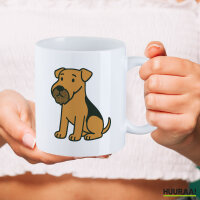 Kaffeetasse Airedale Terrier Comic Dale 330ml