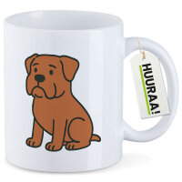 Kaffeetasse Bordeauxdogge Comic Bordeauxi 330ml