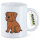 Kaffeetasse Bordeauxdogge Comic Bordeauxi 330ml