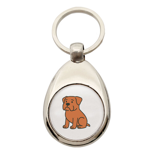 Schlüsselanhänger Bordeauxdogge Comic Bordeauxi