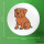 Button Bordeauxdogge Comic Bordeauxi rund