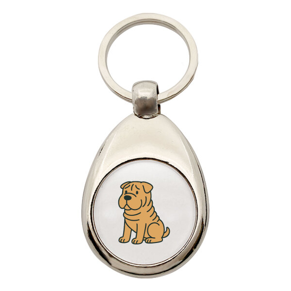 Schlüsselanhänger Shar Pei Comic PeiPei Schlüsselring