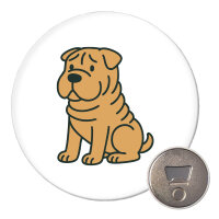 Magnet Shar Pei Comic PeiPei 59mm Kühlschrankmagnet