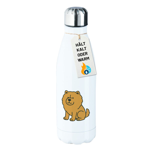 Edelstahl-Trinkflasche Chow-Chow Comic Chowie 500ml Wasserflasche